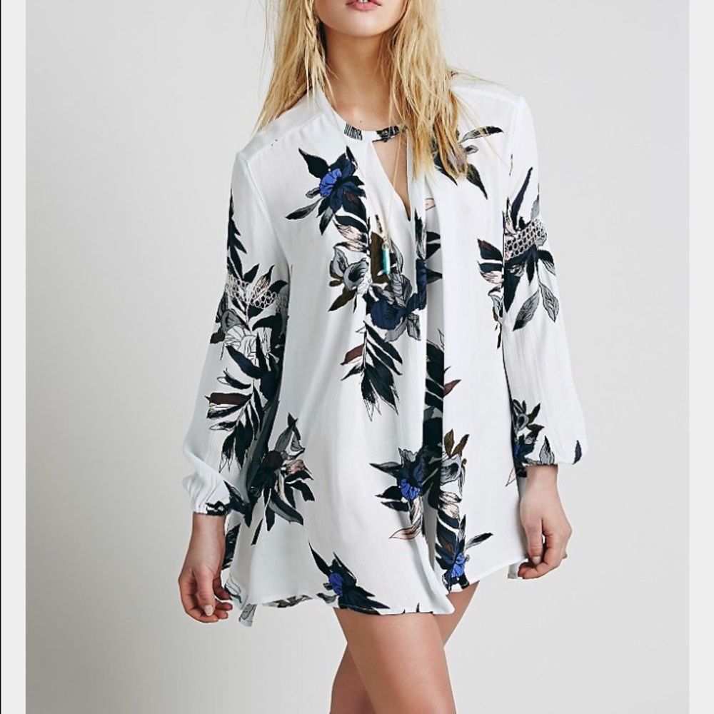 Free people tunic with flowers