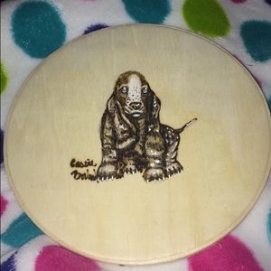 Basset hound wood burning. Made by me