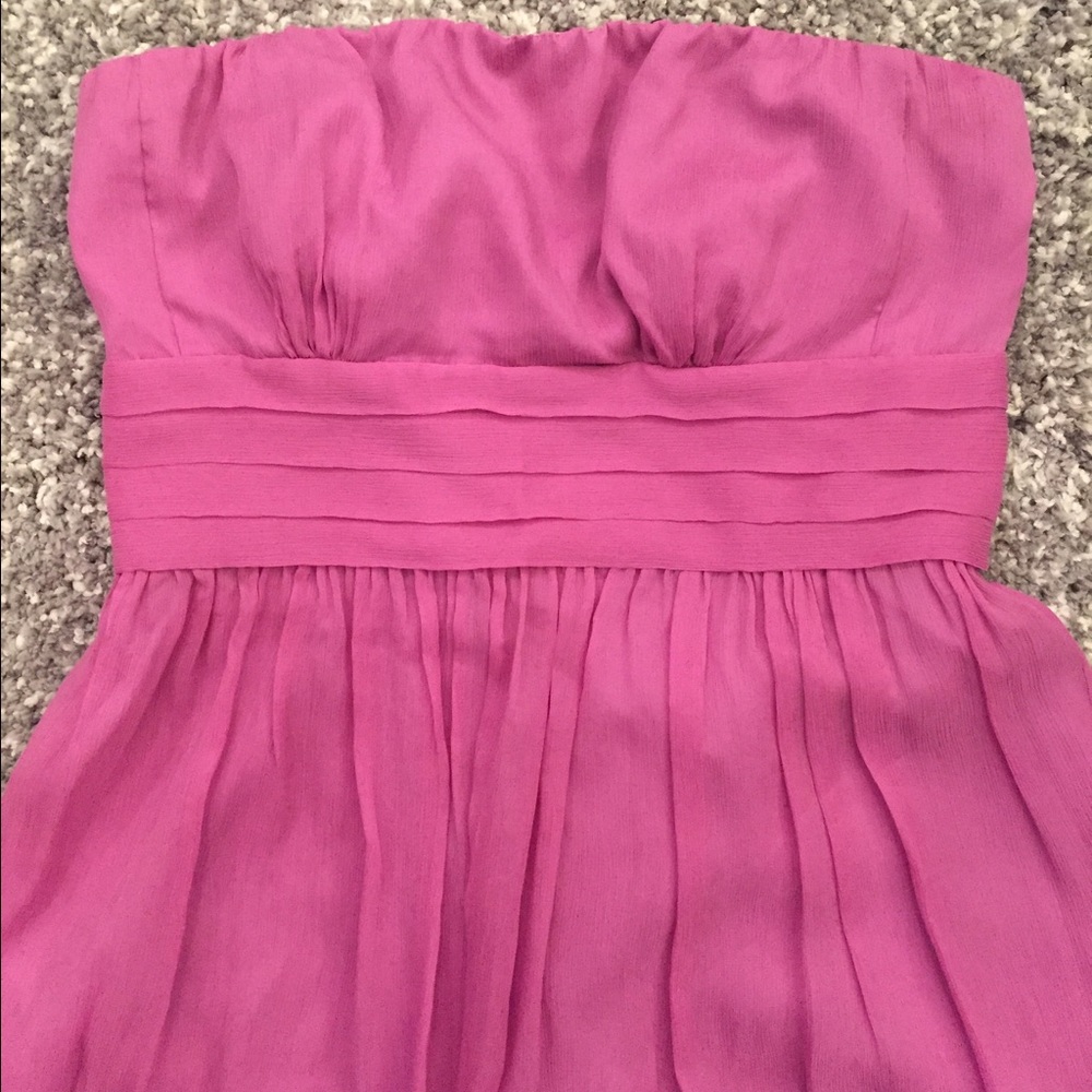 J.Crew Wedding Juliet Silk Chiffon Strapless Dress
