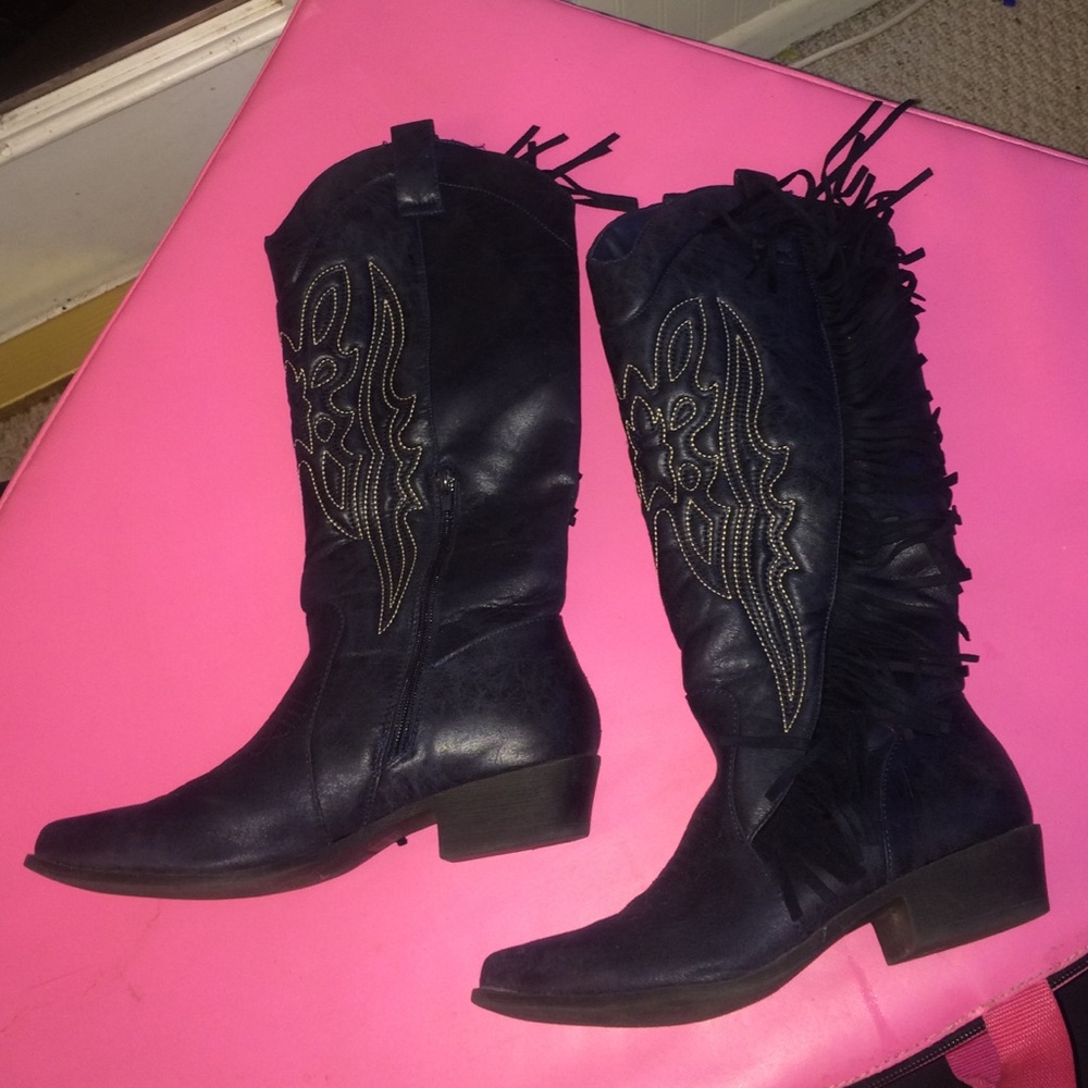 Rockin' Cowboy Boots w/Fringe!👢✨