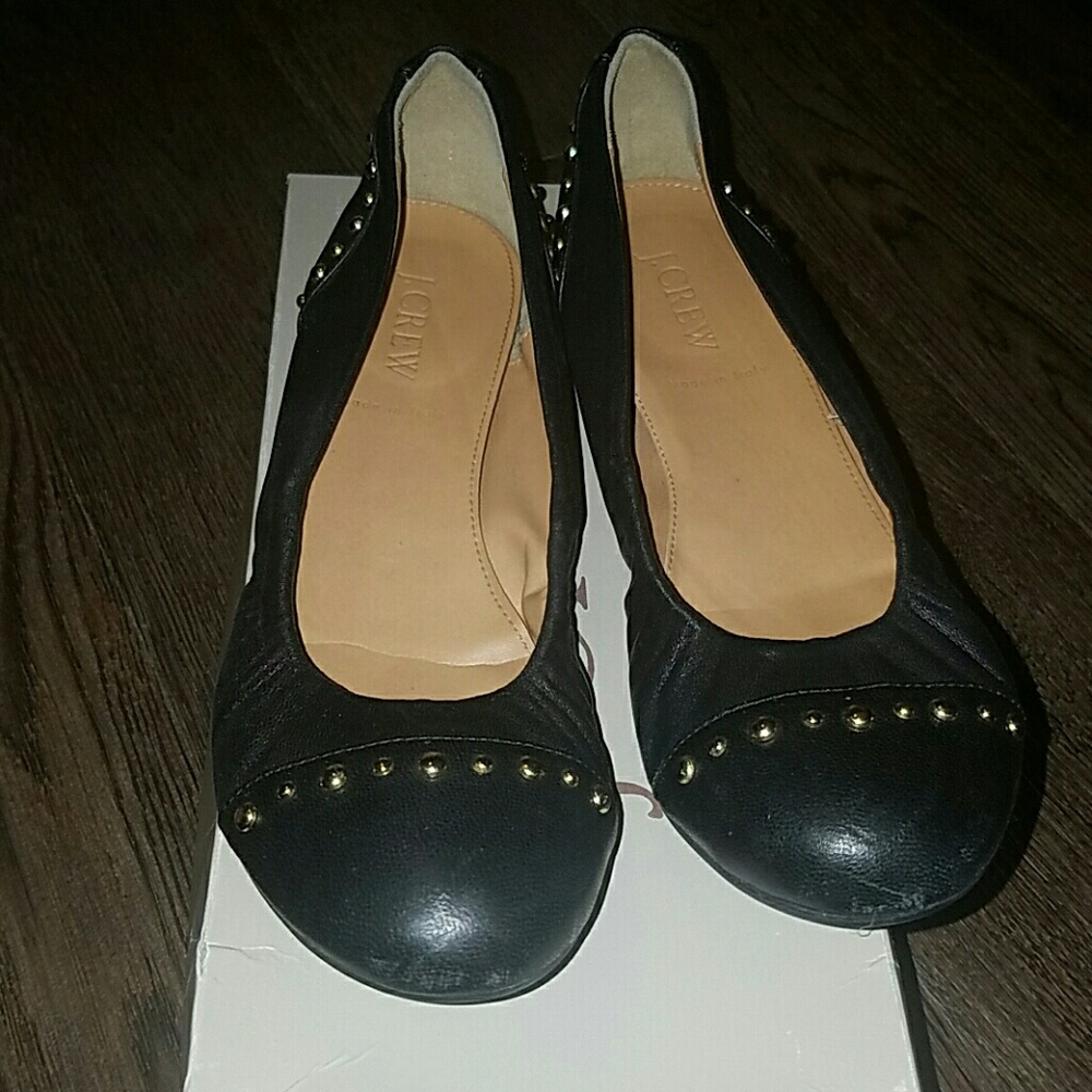 J. Crew Studded Ballet Flats