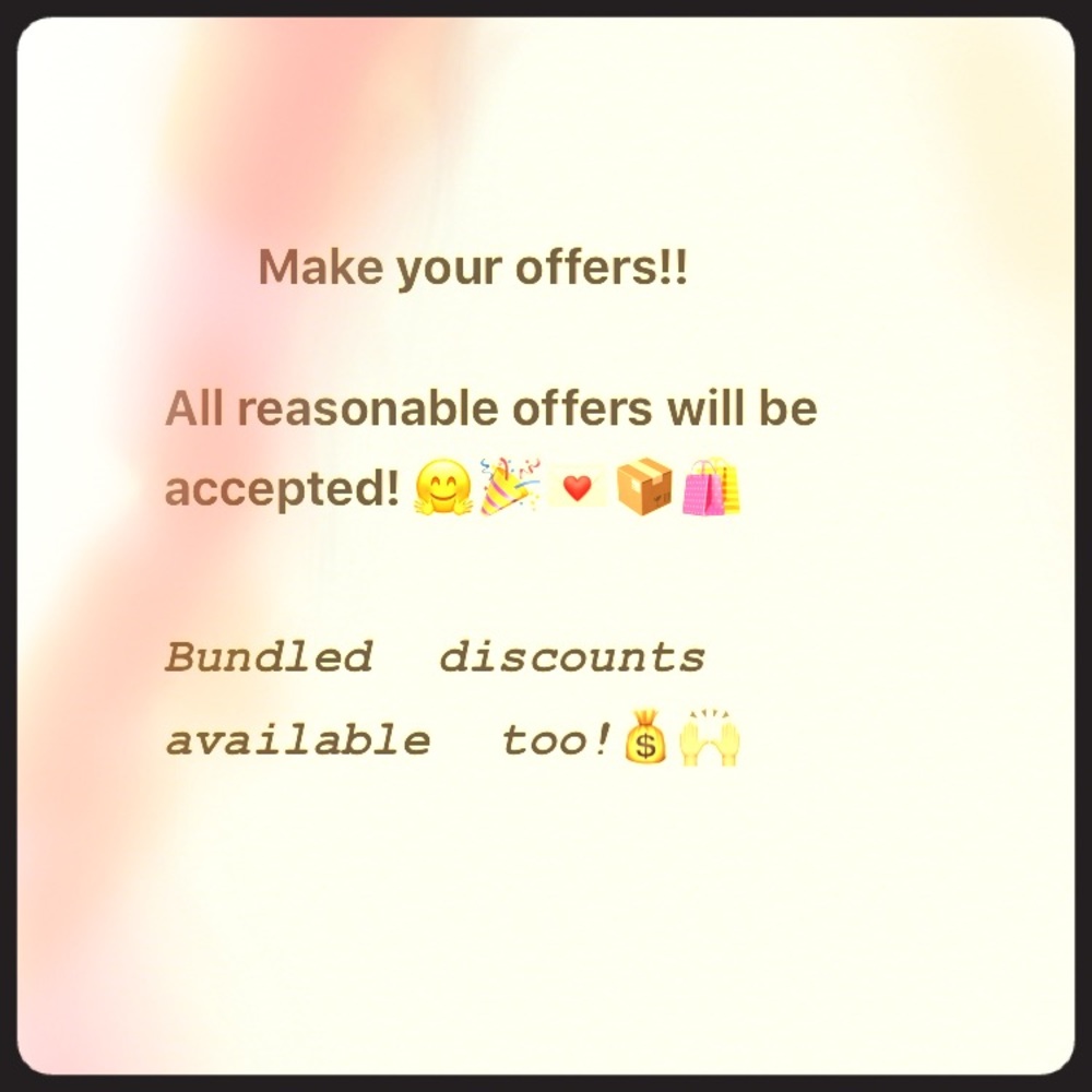 Offers accepted!!💃🏻