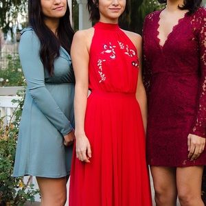 New York & Co red dress