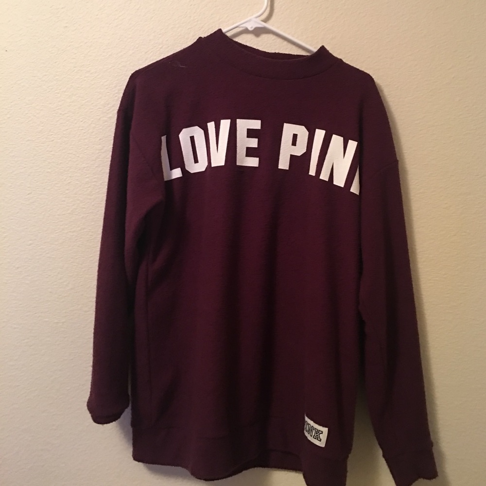 Maroon Mock Neck