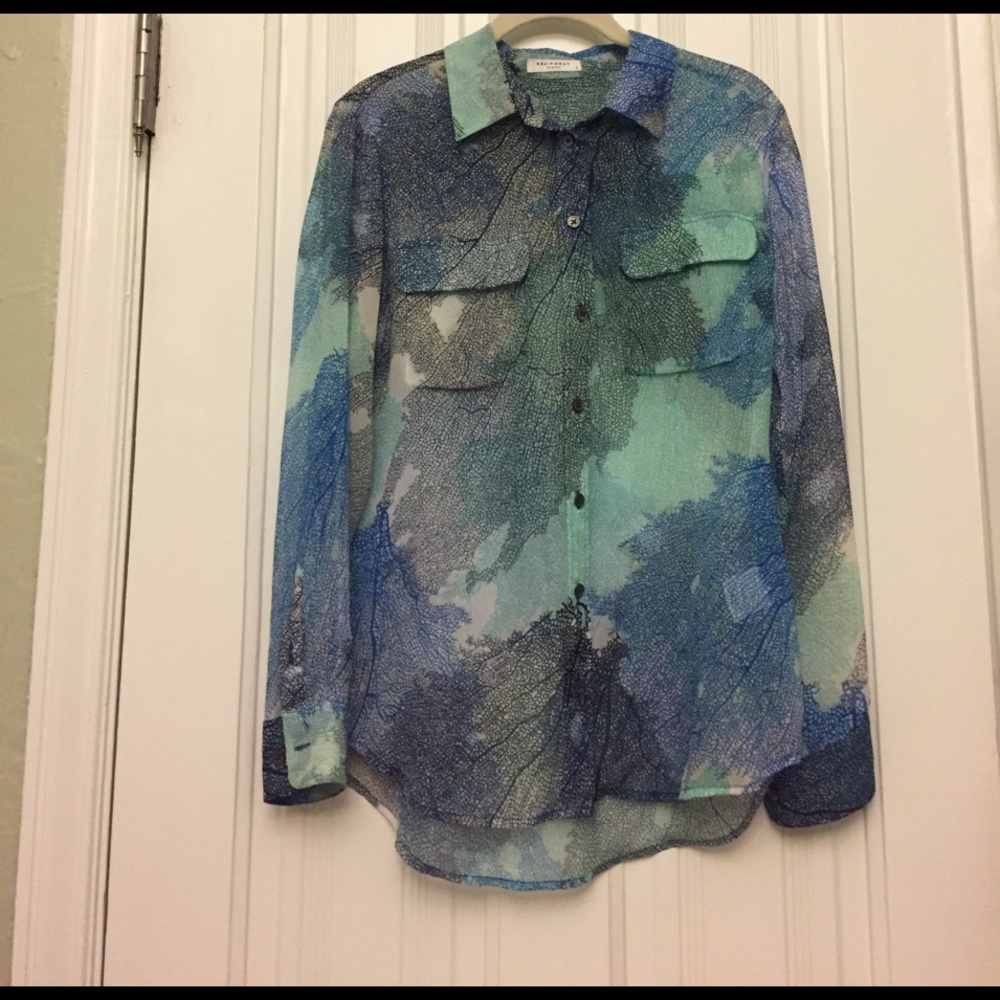 Equipment button down blouse