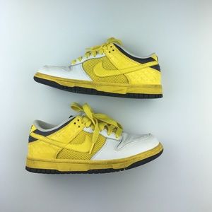 Yellow, grey, and white nike sneakers. Sz 7 woman