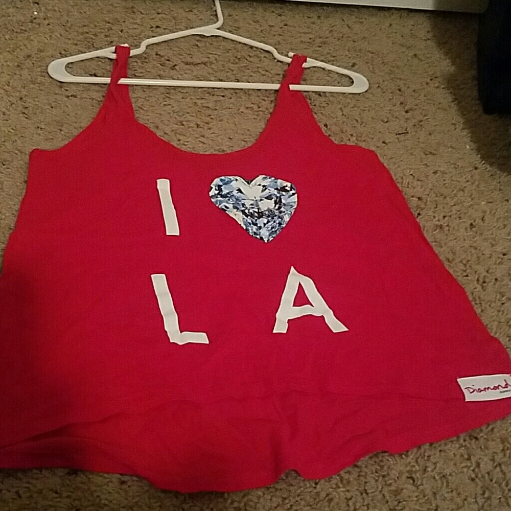 Diamond Supply Co Red Tank Medium