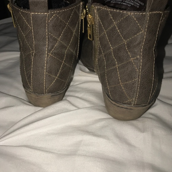 Target Merona Dark Gray Double Side Zip Booties - Picture 4 of 5