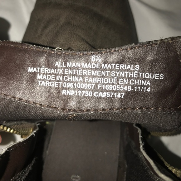 Target Merona Dark Gray Double Side Zip Booties - Picture 5 of 5