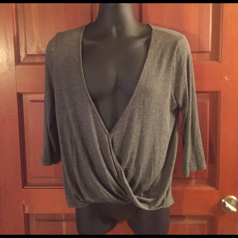 Half sleeve gray shirt