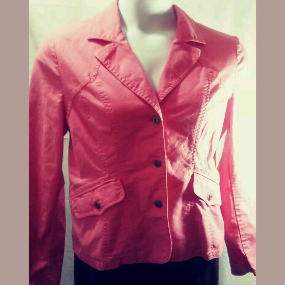 TOMMY HILFIGER Pink Wash Denim Classic Jean Jacket