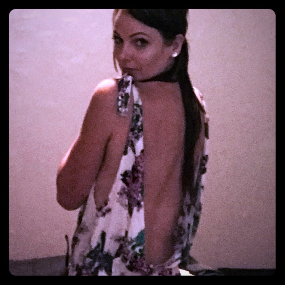 Backless romper