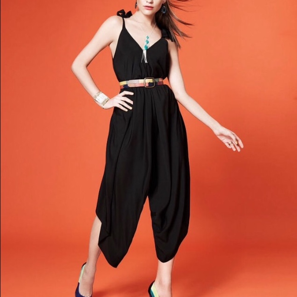 Black* bow tie* jumpsuit by Neon. Size: small