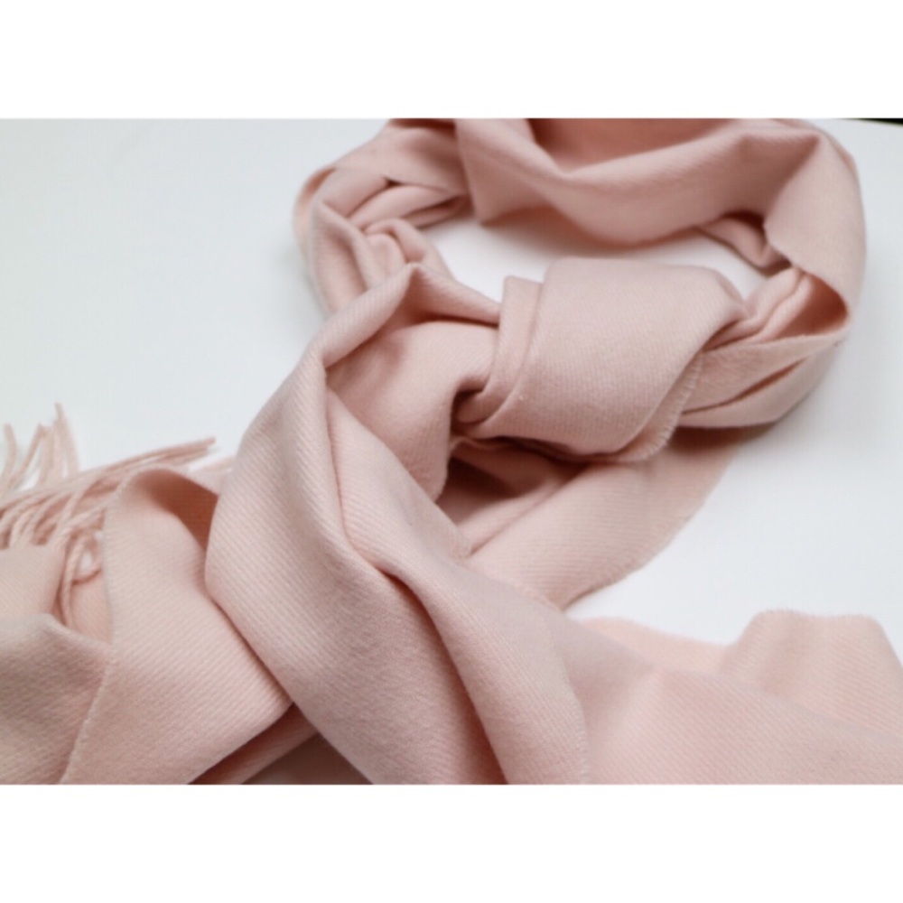 Soft Pink Cashmere Scarf