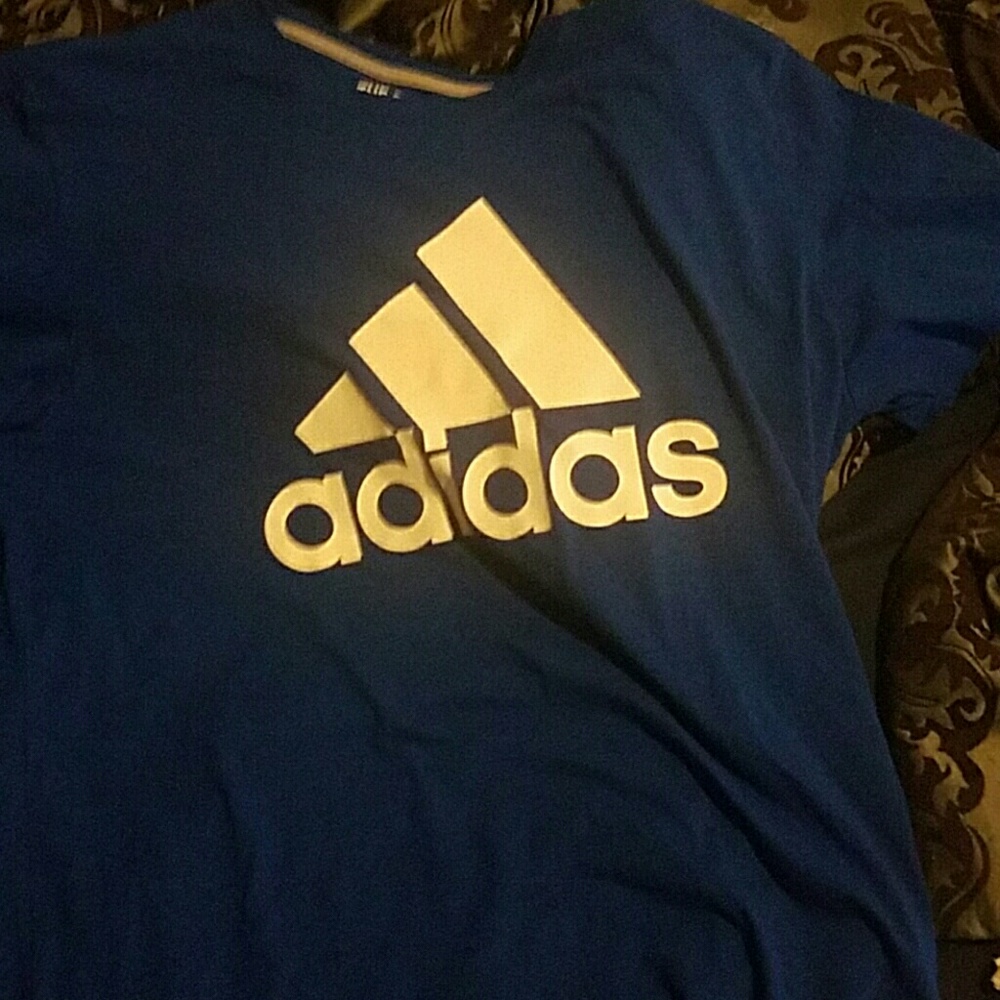 Blue adidas shirt