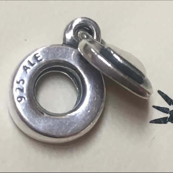 ❌SOLD❌PANDORA SILVER HEART DANGLE CHARM • EUC - Picture 2 of 2