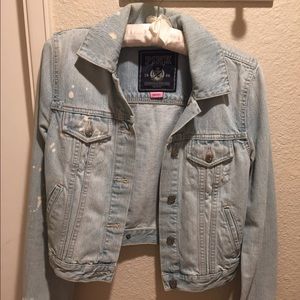 Pink Victoria's Secret jean jacket