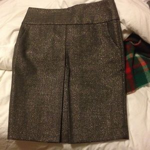 Gold sparkly J Crew skirt
