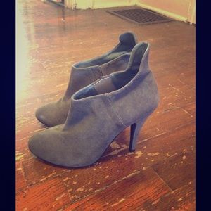 Grey Suede Very Volatile Heel Booties
