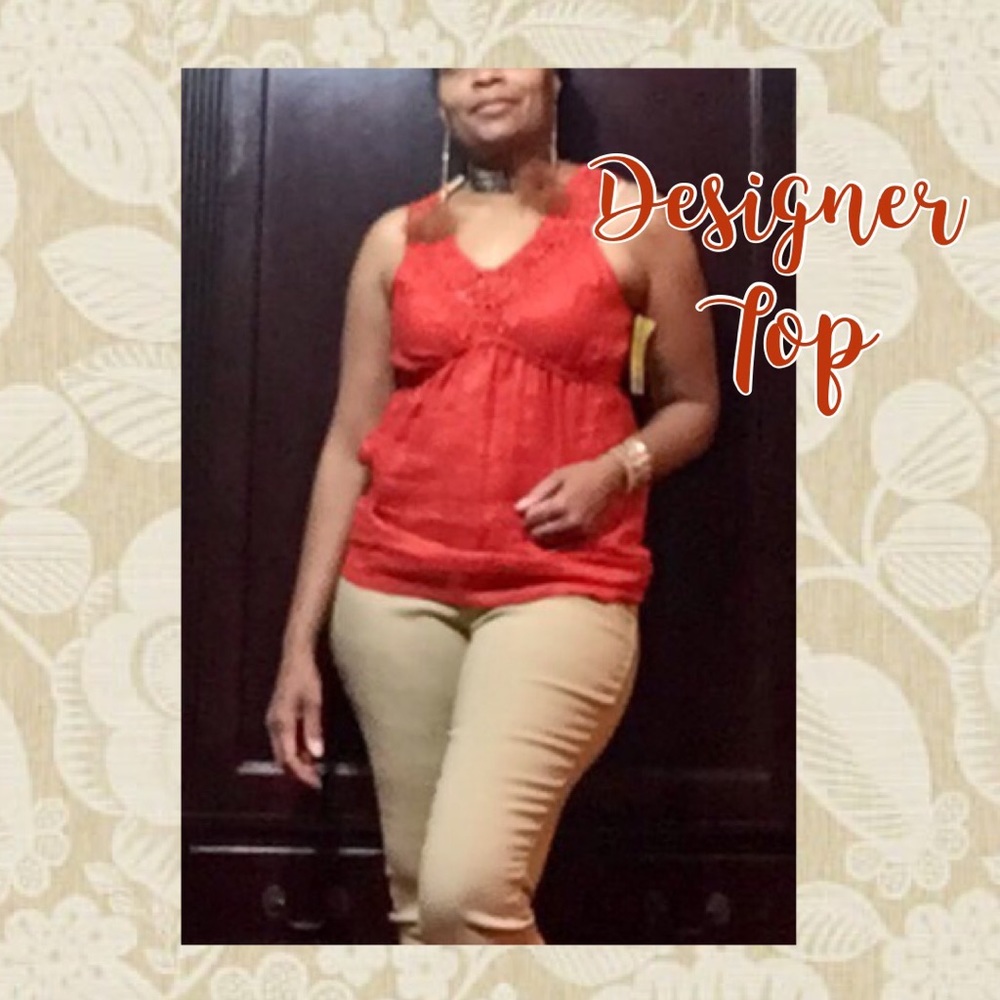 NWT Max Studio linen designer top