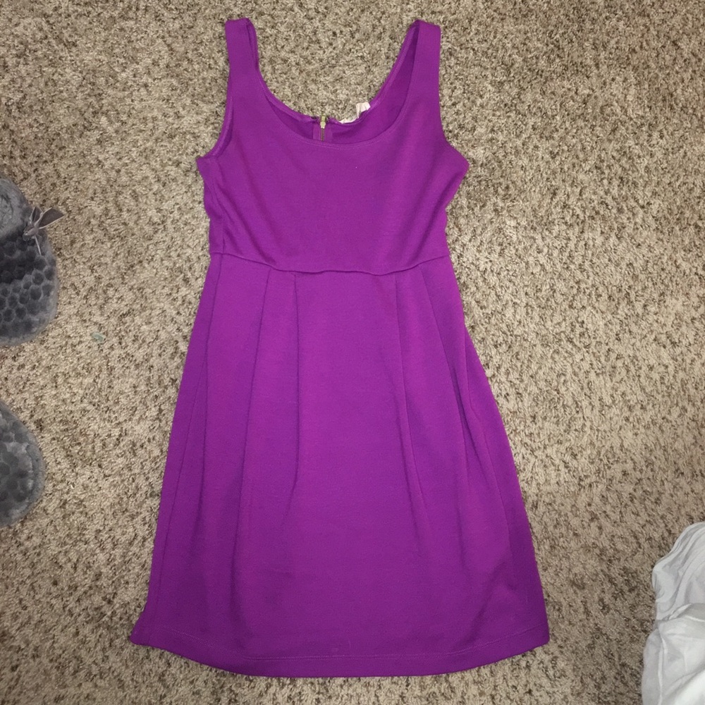 Purple Fitted & Flow Dress 💜