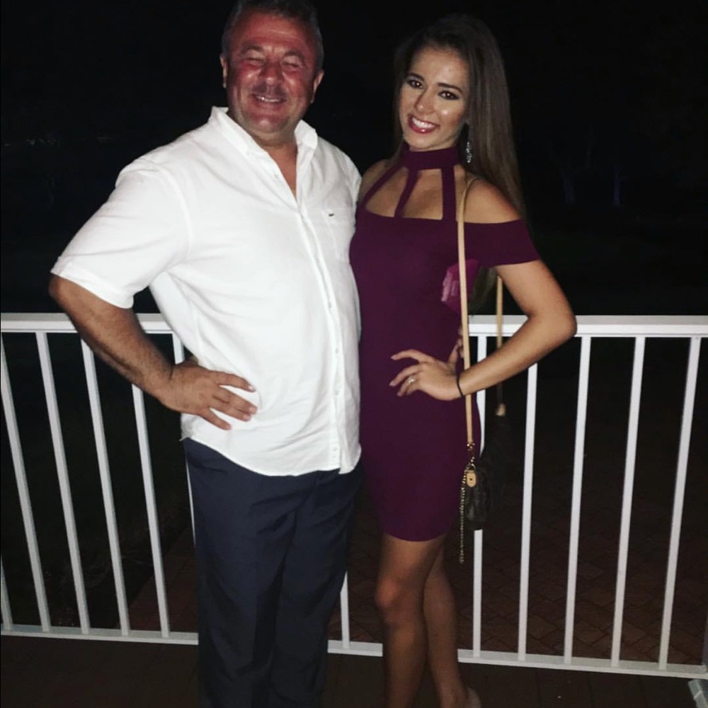 Burgundy elegant dress