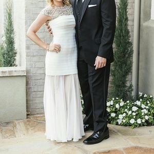 Sherri Hill White formal prom or wedding gown