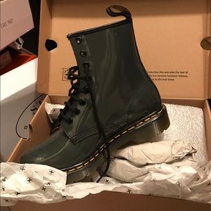 Dr. Martens Gray Patent Leather