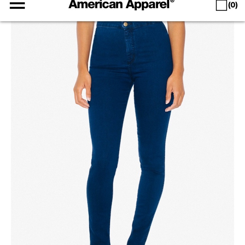 American Apparel Easy Jeans dark wash indigo