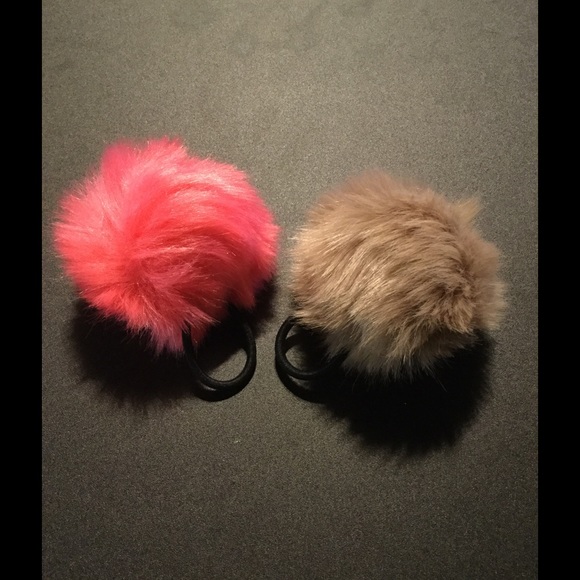 Accessories Cute Fluffy Ball Hair Ties Poshmark