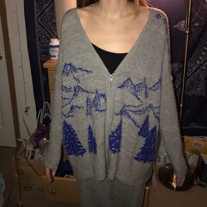 Free people 3/4 zip sweater