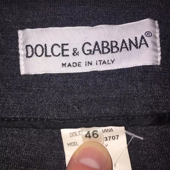 DOLCE & GABANNA size 46 wool sidezip legging $1800 - Picture 4 of 7