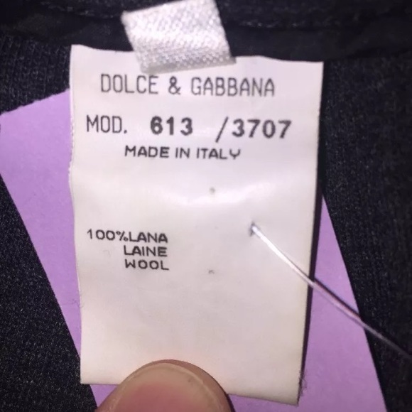 DOLCE & GABANNA size 46 wool sidezip legging $1800 - Picture 6 of 7