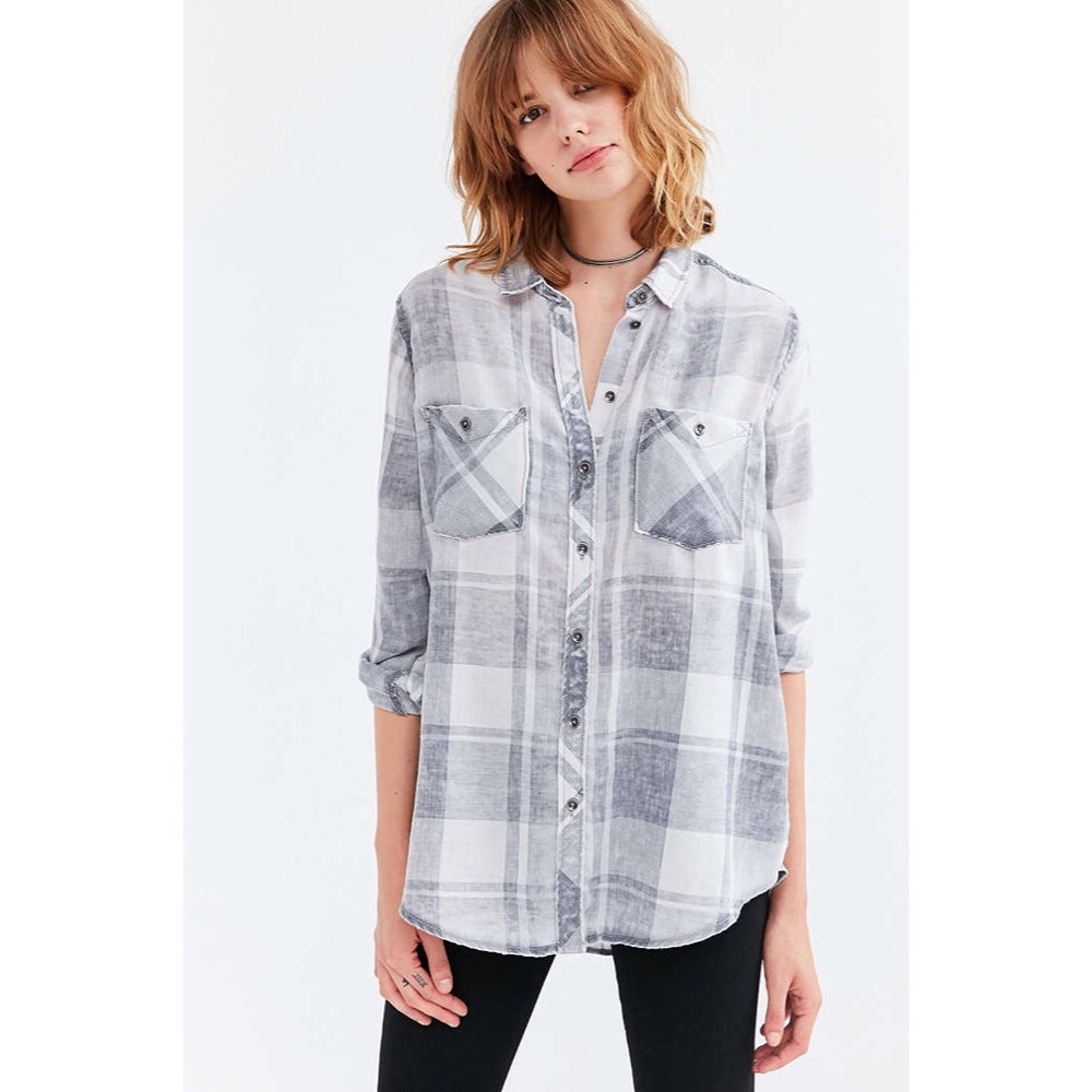 Urban Ourfitters BDG Grey & White Flannel