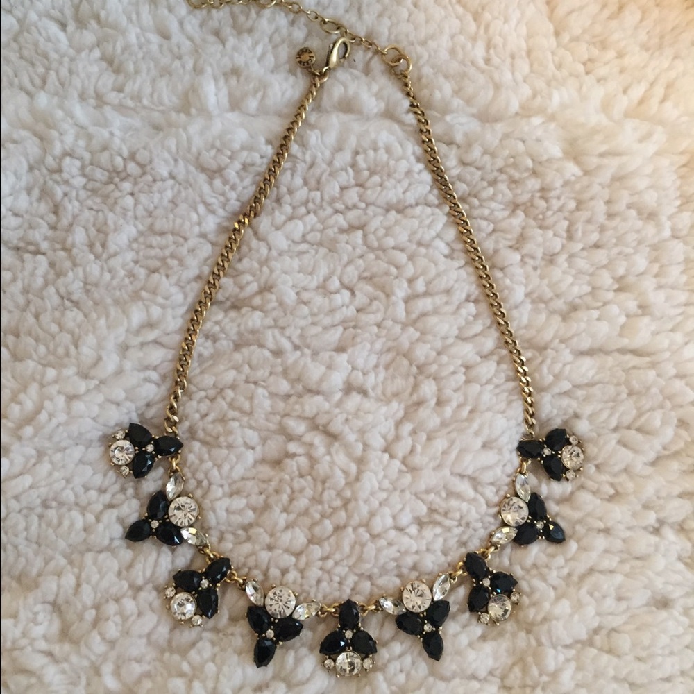 J.Crew necklace black, gold,