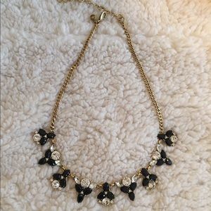 J.Crew necklace black, gold,