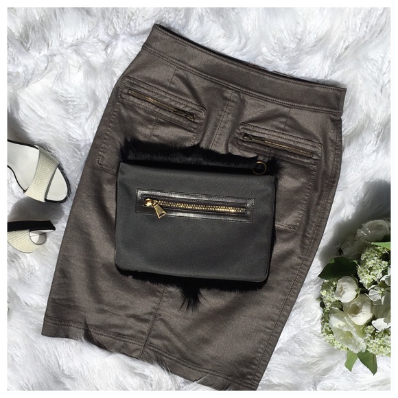 Proenza Schouler Black Proenza Schouler White Label Faux  PROENZA SCHOULER BLACK FUR CLUTCH