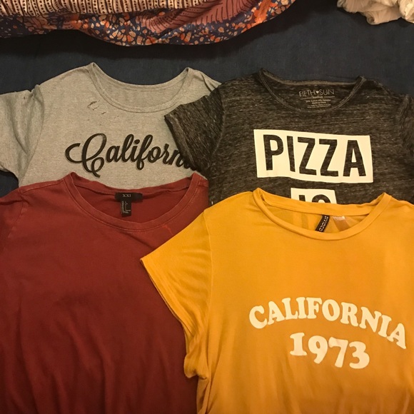 Graphic Tees - Forever 21 H&M **yellow shirt sold* - Picture 1 of 4