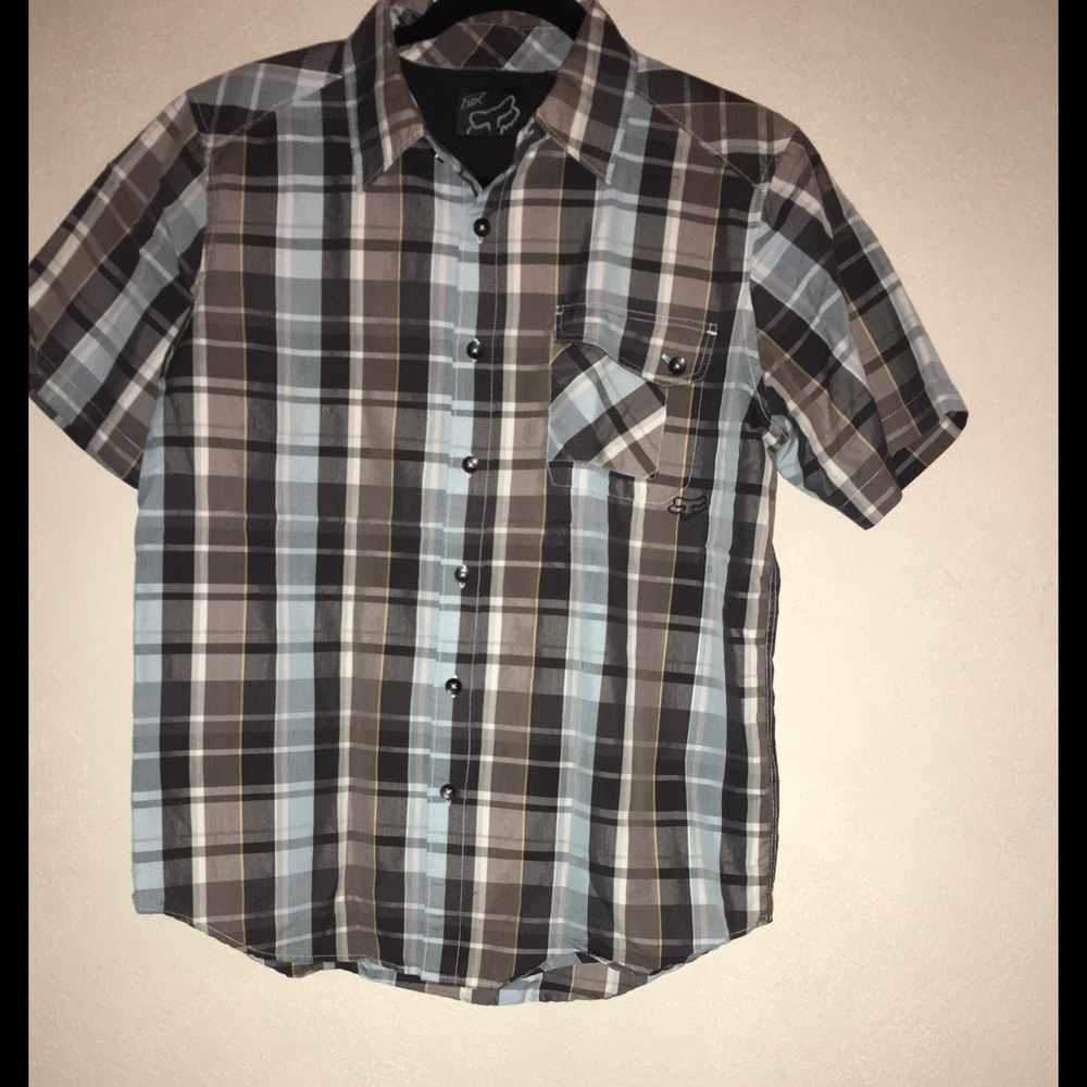 Fox Racing Co. Plaid Button Down