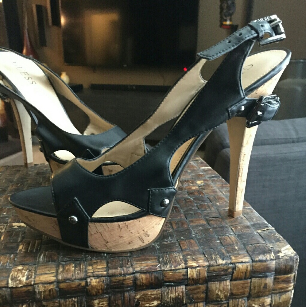 Guess Cork Platform Stiletto