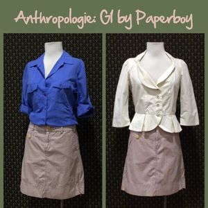 Anthro Pinstripe Skirt by G1