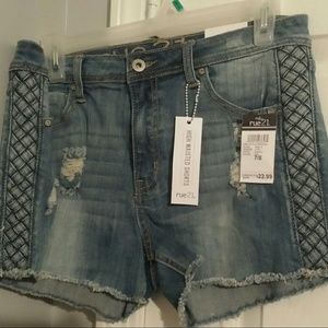 Blue Jean high waisted shorts