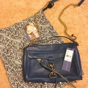 Rebecca Minkoff Mini MAC Crossbody (blue)