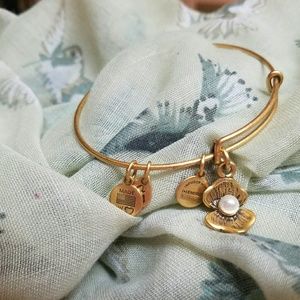 Alex & Ani Oyster Gold Bracelet