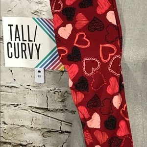 BNWT LuLaRoe Valentines leggings TC sizes 12-22