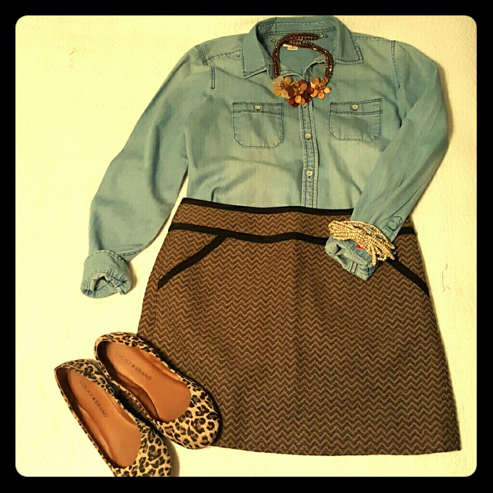J Crew Tweed Skirt