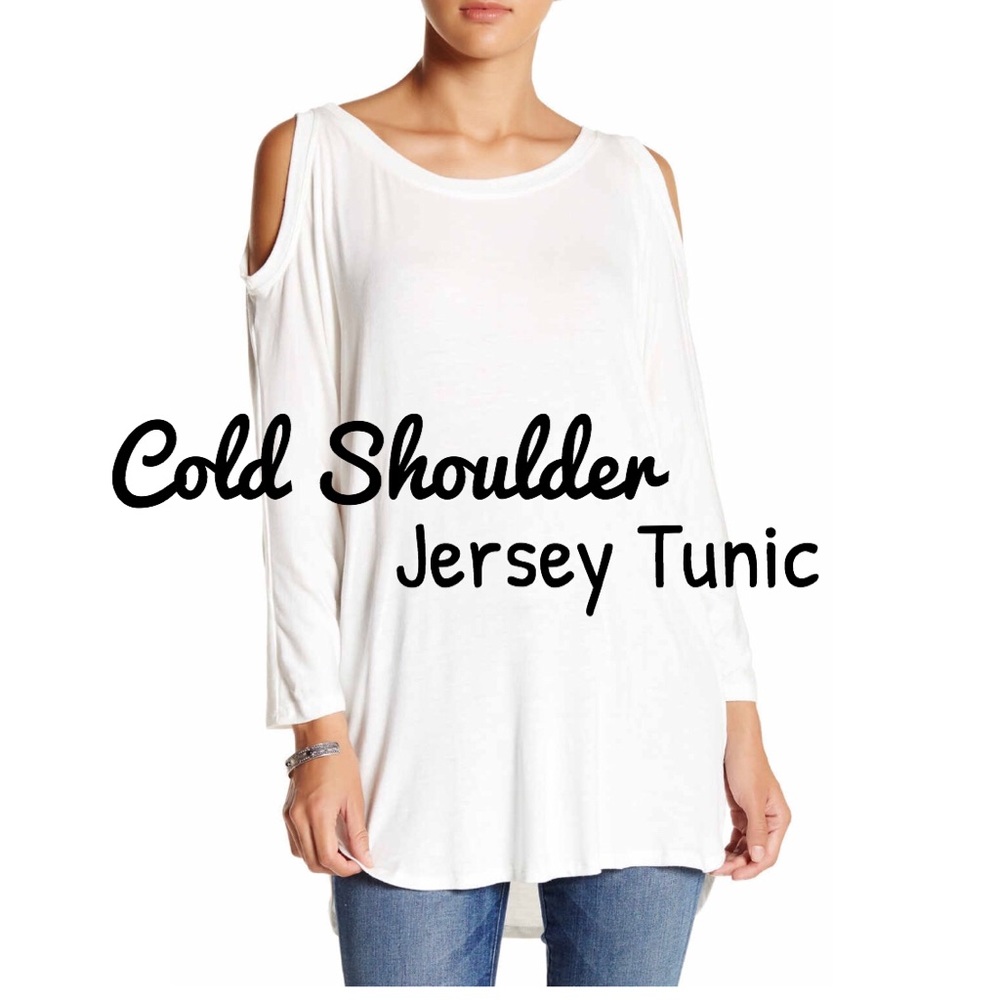 New. Forgotten Grace Cold Shoulder Tunic