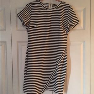 Black and White Striped Dress