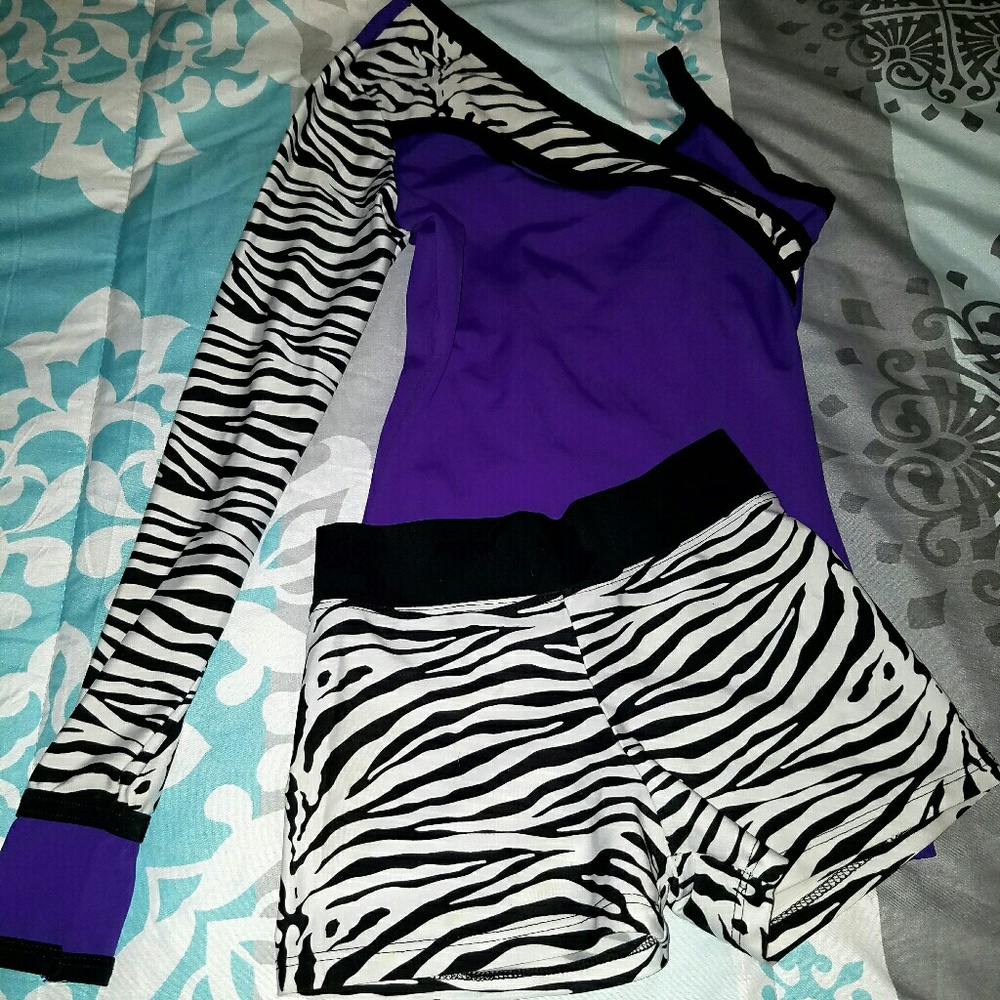 2pc Girls Leotard - Child Medium