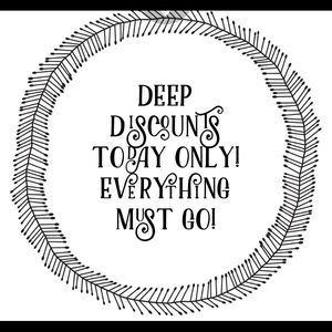 Discounts today only!